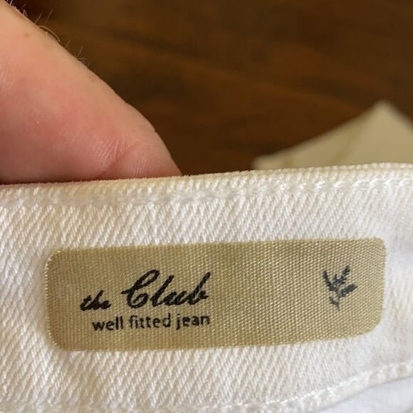 AG Adriano Goldschmied White The Club Well Fitted Flare Leg Jean Summer Coastal - Picture 11 of 12